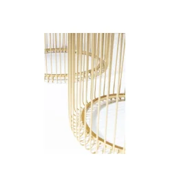 KARE Stolik kawowy Wire set Brass zestaw 2 złoty