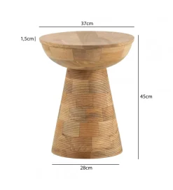 WOHNLING, GERMANY Stolik kawowy WOHNLING 37 cm drewno mango