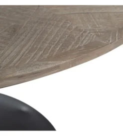 DENZO Stolik kawowy ZARMINIA 80 cm drewno wiązu