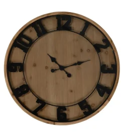 Zona-Design Stolik kawowy ZEGAR 80 cm drewno jodła