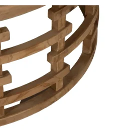 Zona-Design Stolik kawowy ZEGAR 80 cm drewno jodła