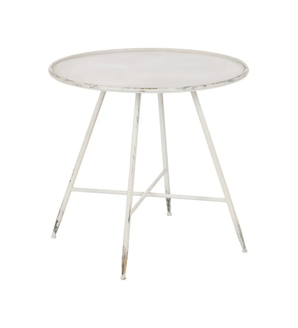 Zona-Design Stolik kawowy ZEGARTA 80 cm kremowy