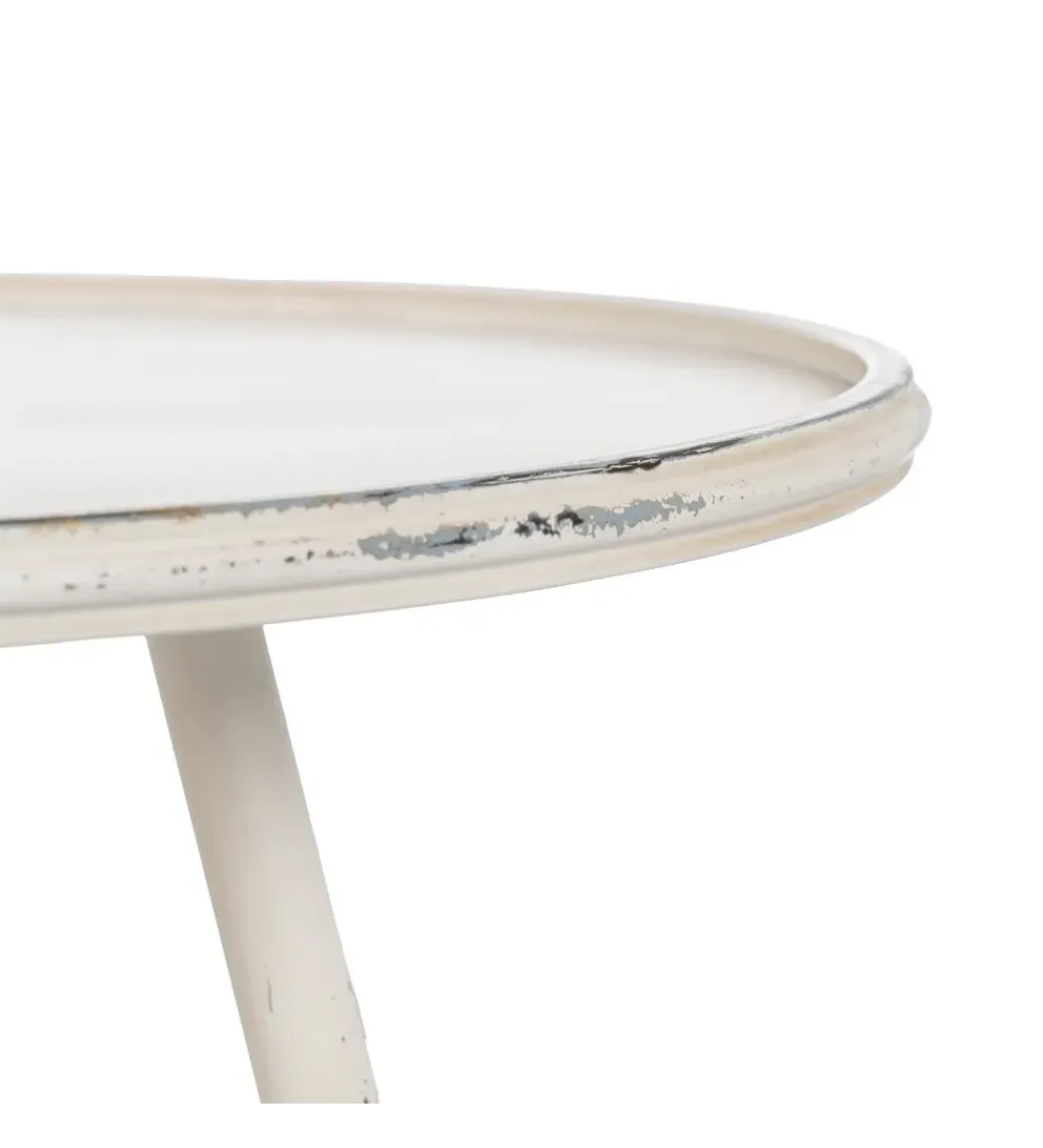 Zona-Design Stolik kawowy ZEGARTA 80 cm kremowy