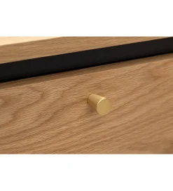 Invicta Interior - przedsprzedaż Stolik nocny ATELIER 55 cm kolor dębu