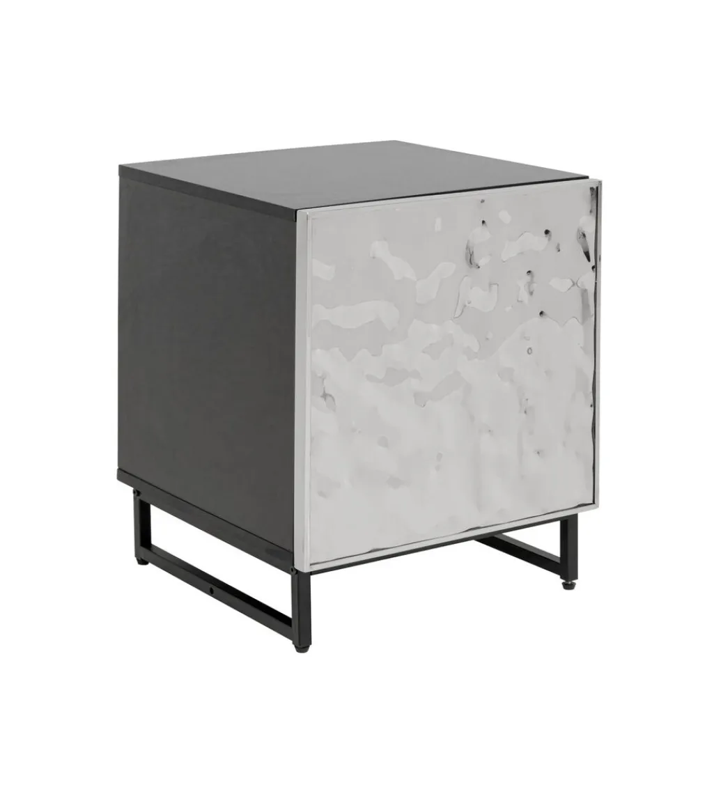 KARE Stolik nocny CARINO 50 cm srebrna