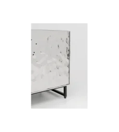 KARE Stolik nocny CARINO 50 cm srebrna
