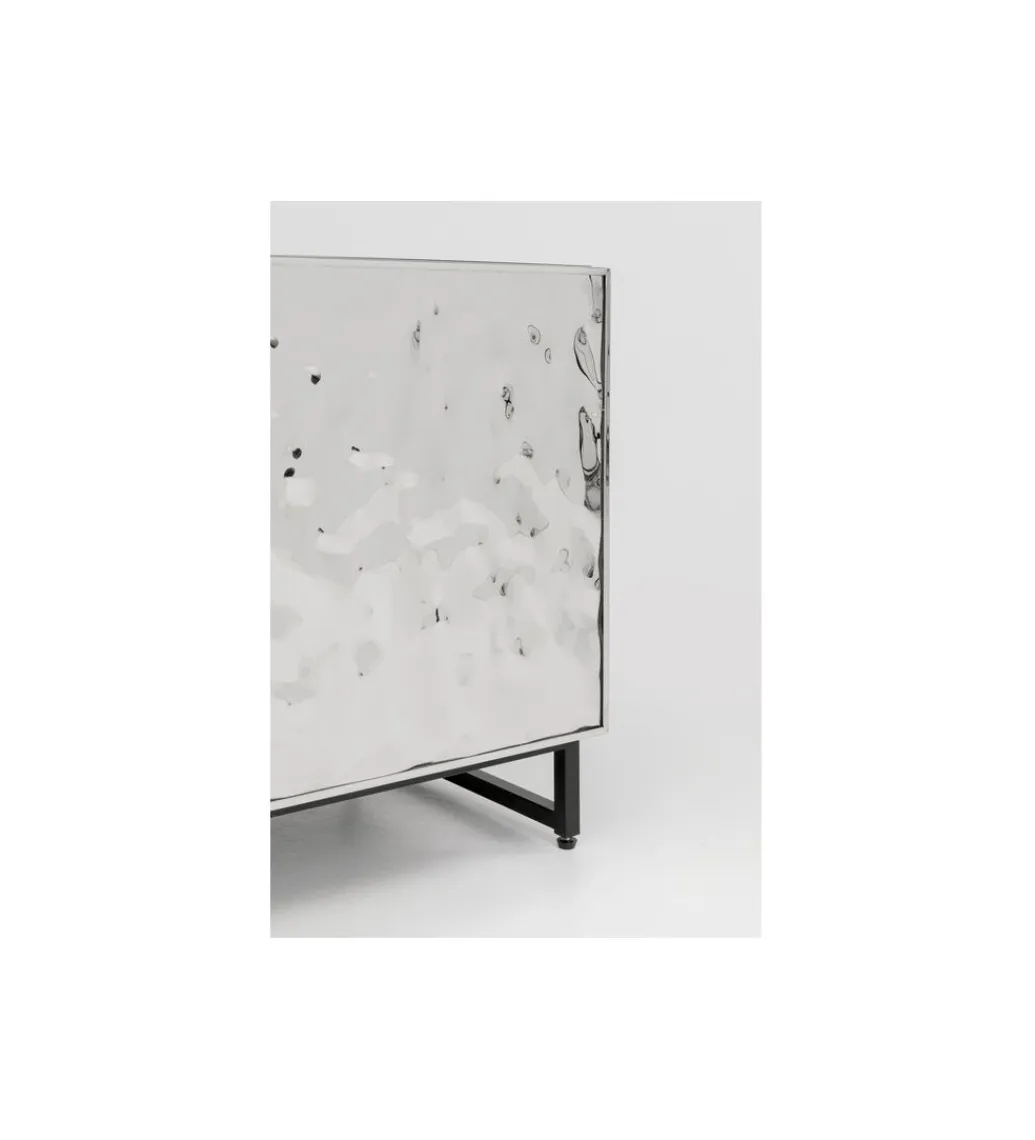 KARE Stolik nocny CARINO 50 cm srebrna