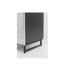 KARE Stolik nocny CARINO 50 cm srebrna
