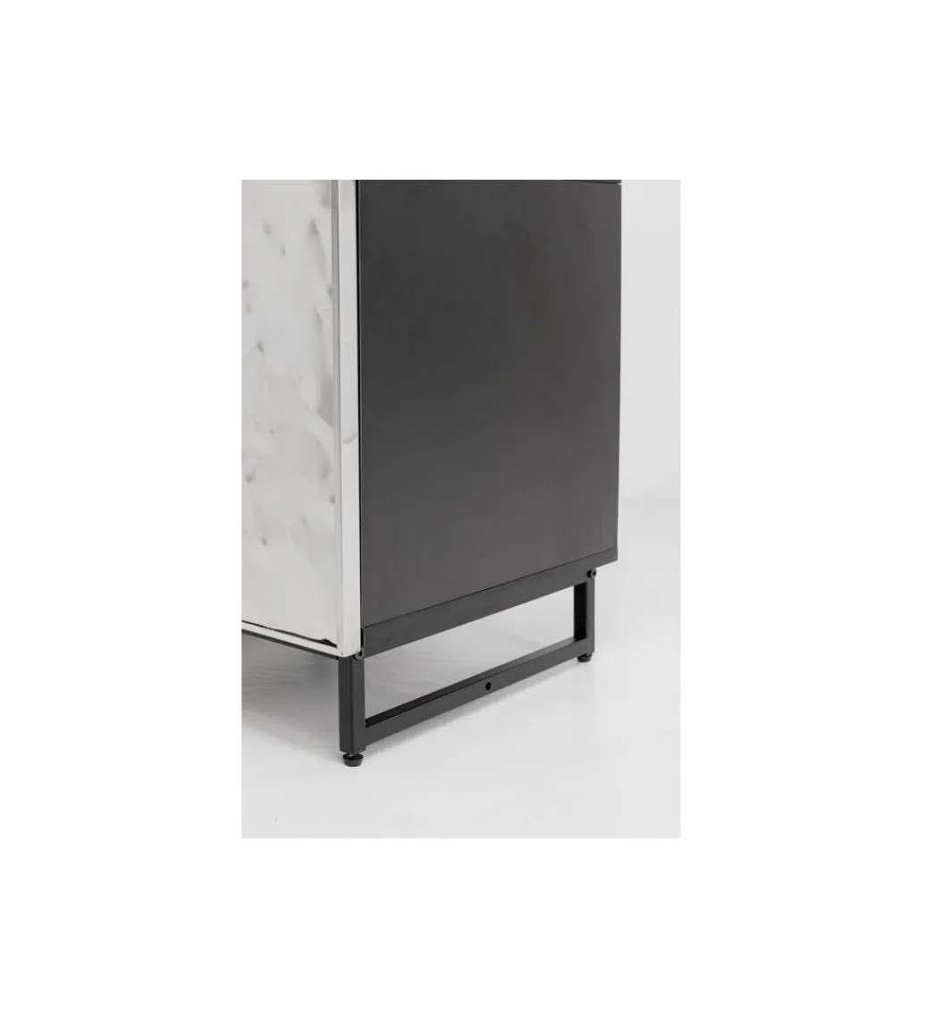 KARE Stolik nocny CARINO 50 cm srebrna