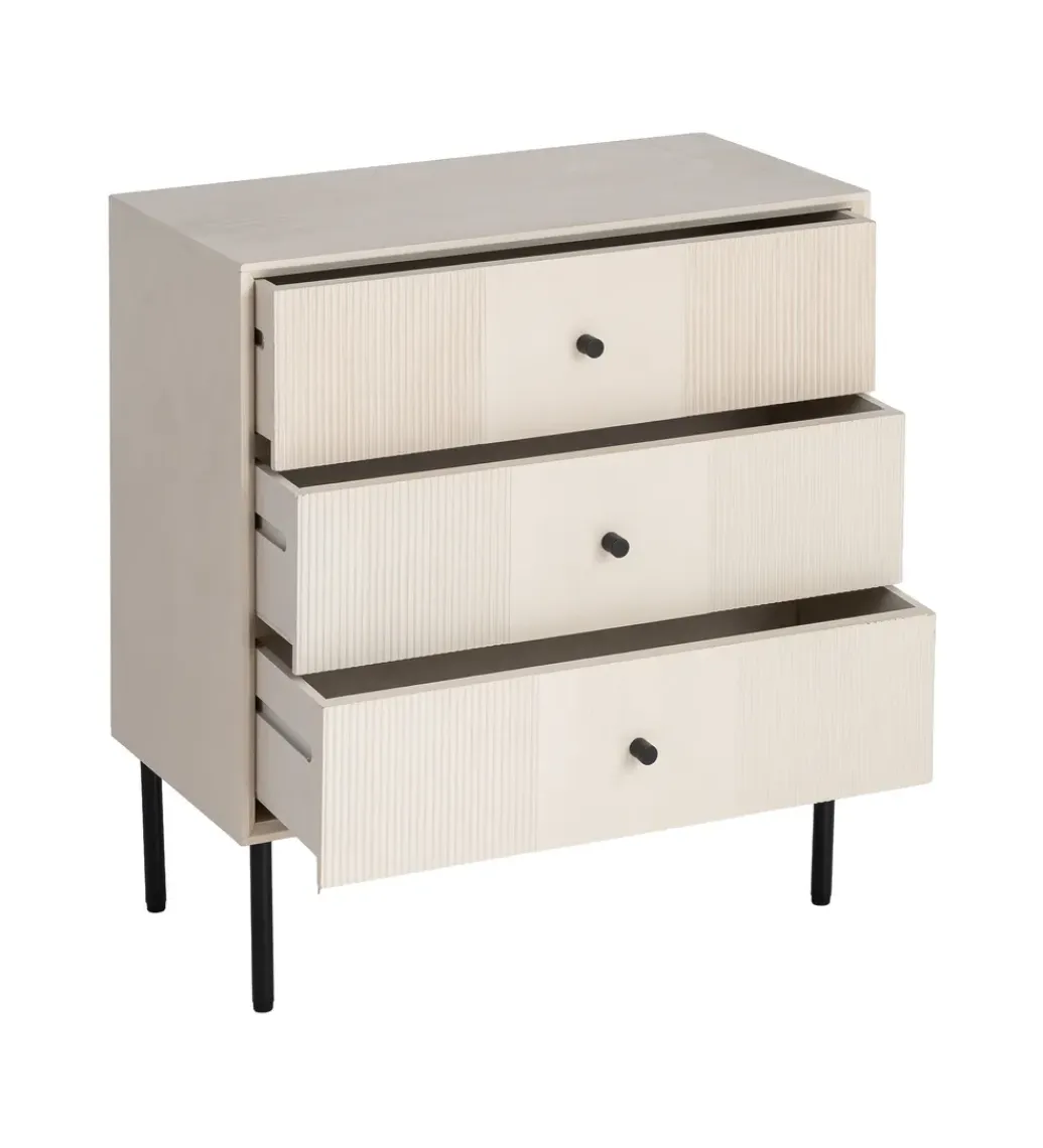 Zona-Design Stolik nocny ENTARADA 61 cm kremowy