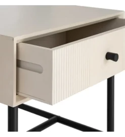 Zona-Design Stolik nocny ENTARADA 40 cm kremowy