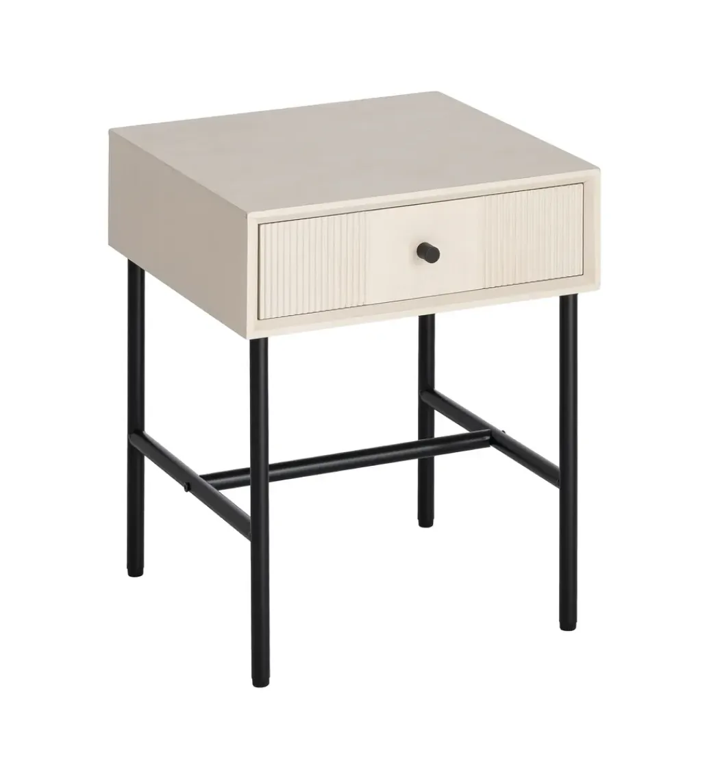 Zona-Design Stolik nocny ENTARADA 40 cm kremowy