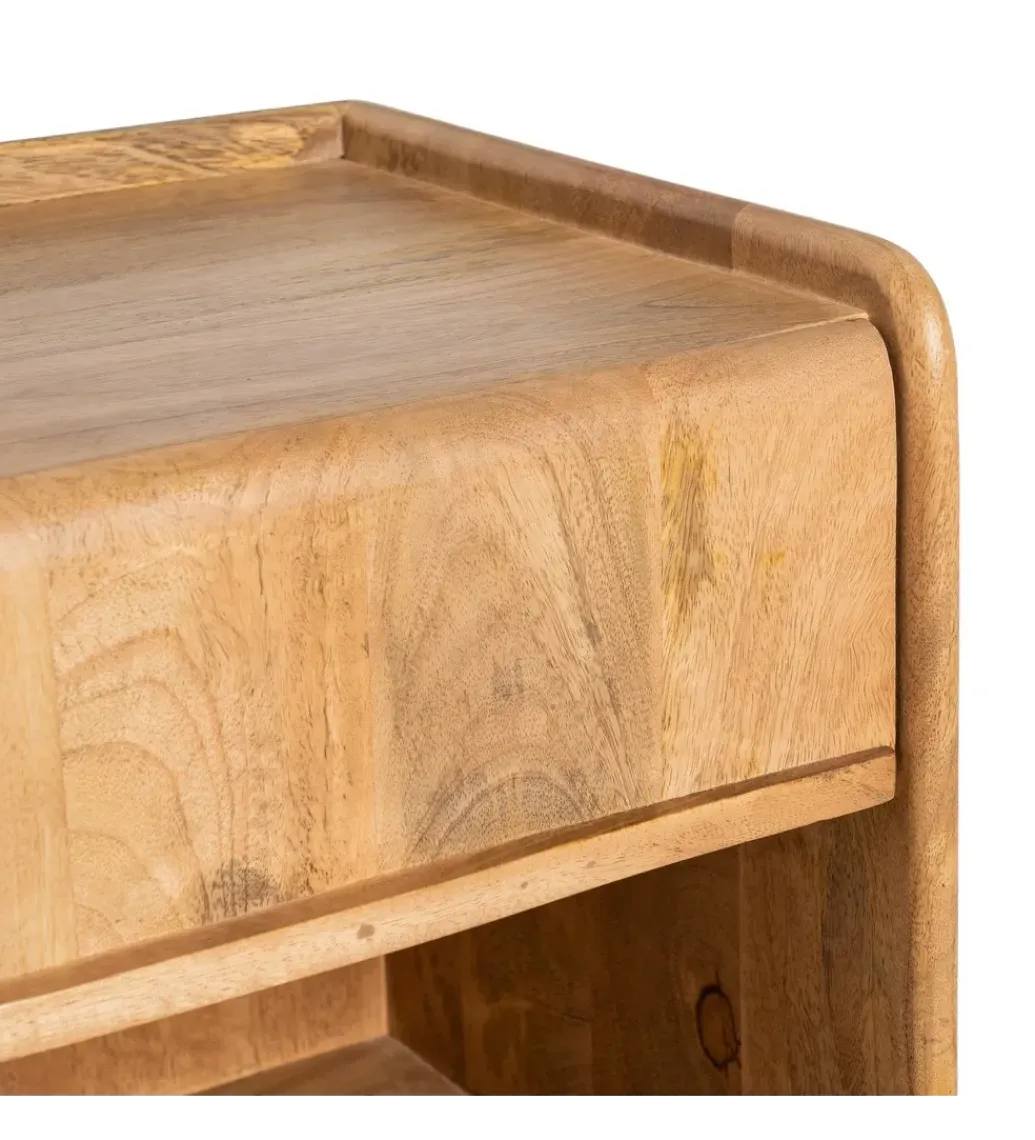 Zona-Design Stolik nocny GALT 50 cm drewno mango naturalny