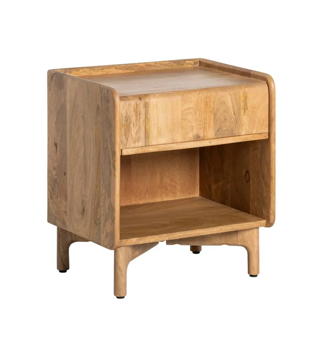 Zona-Design Stolik nocny GALT 50 cm drewno mango naturalny