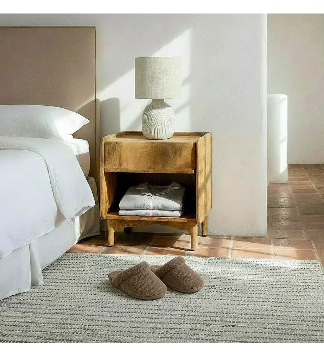 Zona-Design Stolik nocny GALT 50 cm drewno mango naturalny