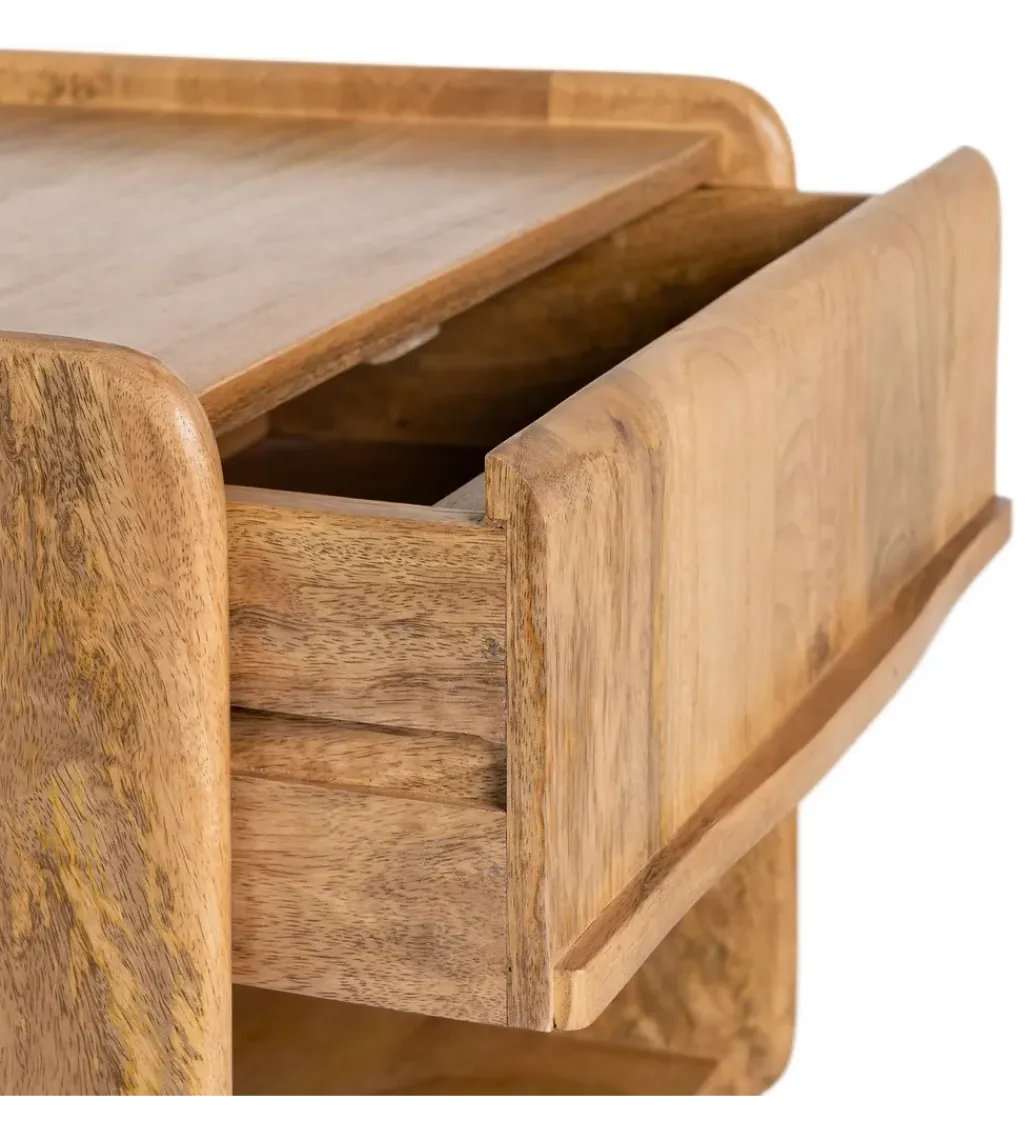 Zona-Design Stolik nocny GALT 50 cm drewno mango naturalny