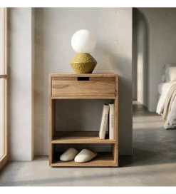 Zona-Design Stolik nocny KURAN 60 cm drewno teak