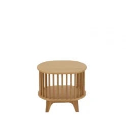 J-Line Stolik nocny LIVE 46 cm bambus naturalny