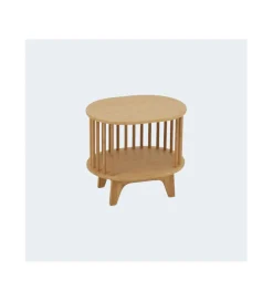 J-Line Stolik nocny LIVE 46 cm bambus naturalny