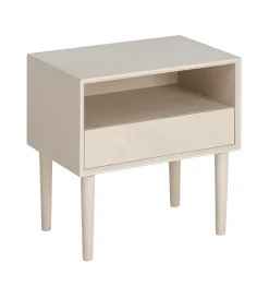 Zona-Design Stolik nocny MESTARONY 50 cm kremowa półka otwarta