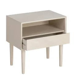 Zona-Design Stolik nocny MESTARONY 50 cm kremowa półka otwarta