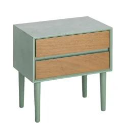 Zona-Design Stolik nocny MESTARONY 50 cm zielony naturalny