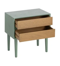 Zona-Design Stolik nocny MESTARONY 50 cm zielony naturalny