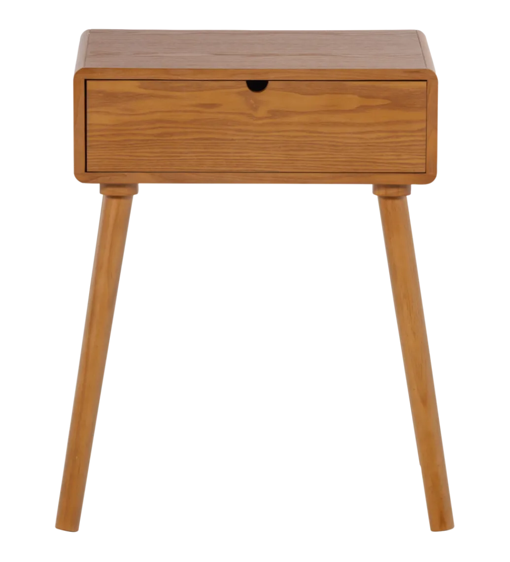 WOOOD Stolik nocny NELO 54 cm naturalny