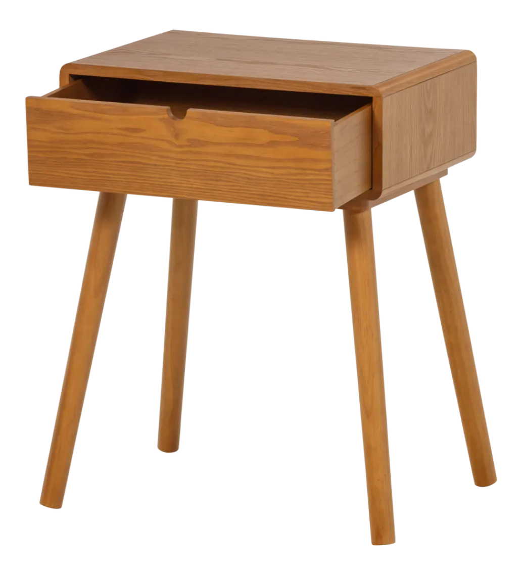 WOOOD Stolik nocny NELO 54 cm naturalny