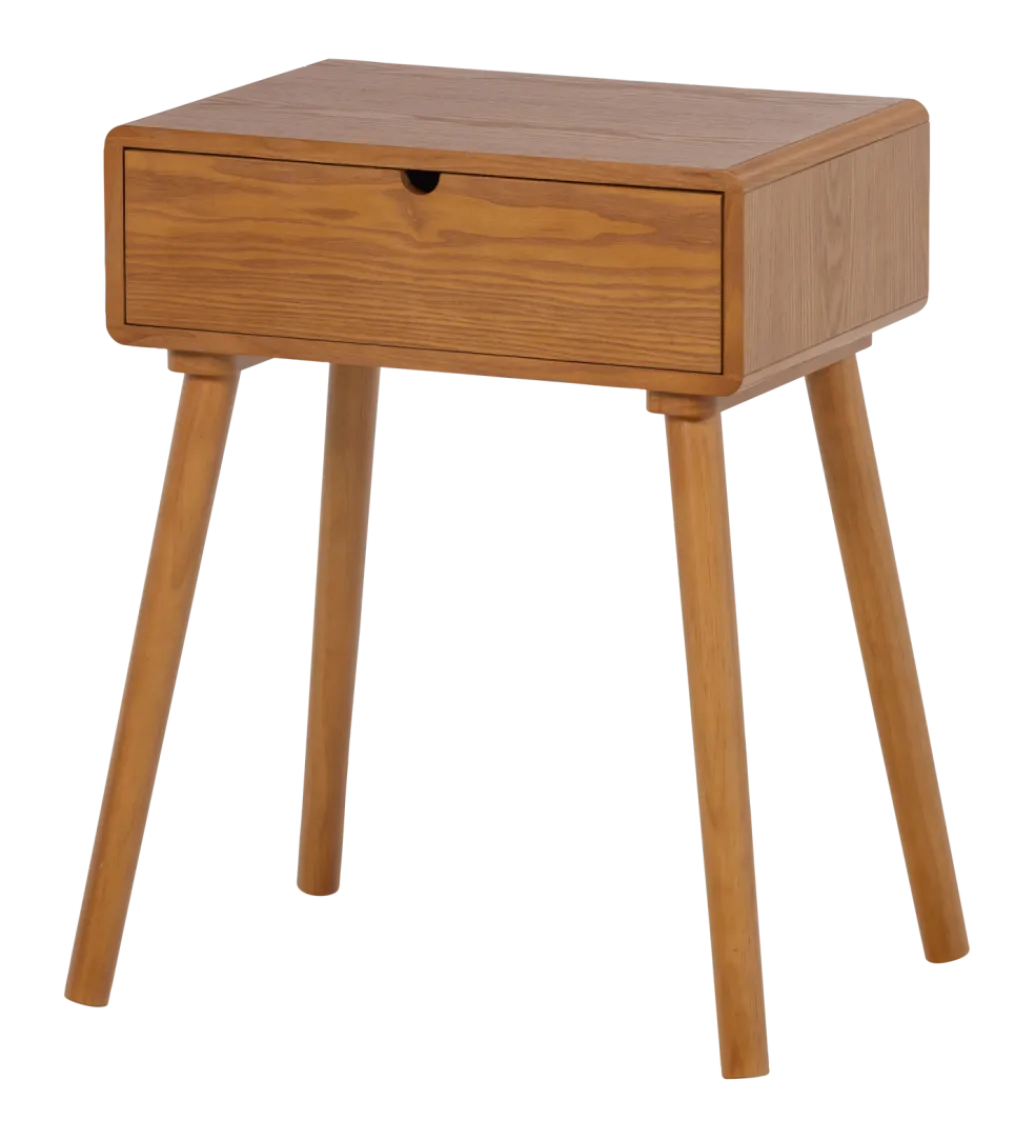 WOOOD Stolik nocny NELO 54 cm naturalny