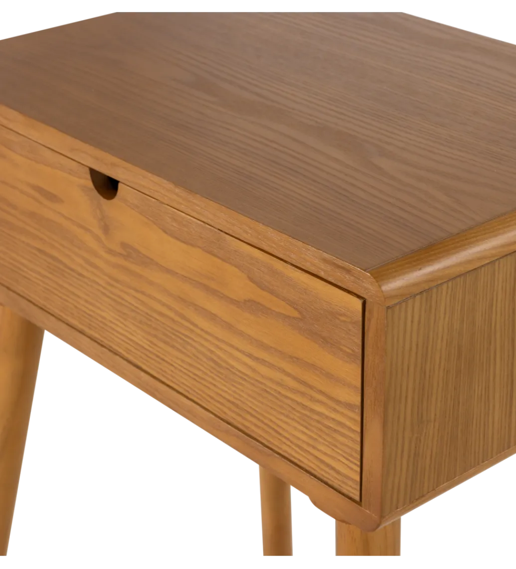 WOOOD Stolik nocny NELO 54 cm naturalny