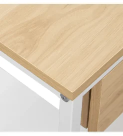 Exclusivas Stolik nocny PRETRUSIA 50 cm naturalny biały