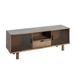 Zona-Design Stolik pod TV AMY 150 cm drewno kauczuk