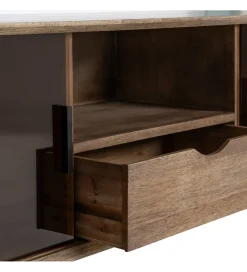 Zona-Design Stolik pod TV AMY 150 cm drewno kauczuk