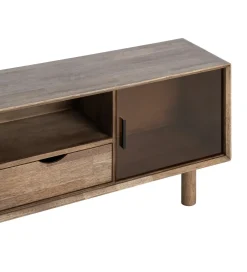 Zona-Design Stolik pod TV AMY 150 cm drewno kauczuk