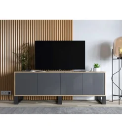 Polski Design ML Stolik pod Tv Apollo B III 150 cm antracytowy