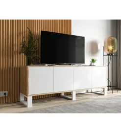 Polski Design ML Stolik pod Tv Apollo B III 150 cm biały