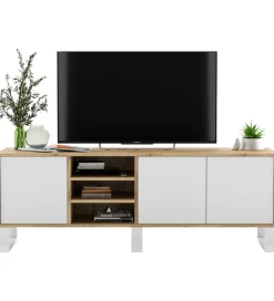 Polski Design ML Stolik pod Tv Apollo III 150 cm biały