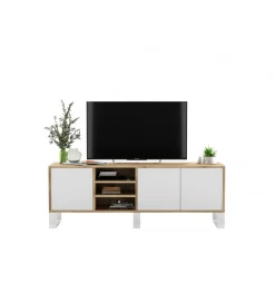 Polski Design ML Stolik pod Tv Apollo III 150 cm biały