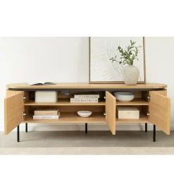 Invicta Interior - przedsprzedaż Stolik pod TV ATELIER 160 cm kolor naturalnego dębu