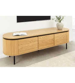 Invicta Interior - przedsprzedaż Stolik pod TV ATELIER 160 cm kolor naturalnego dębu