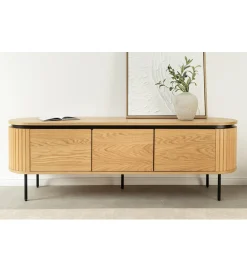 Invicta Interior - przedsprzedaż Stolik pod TV ATELIER 160 cm kolor naturalnego dębu