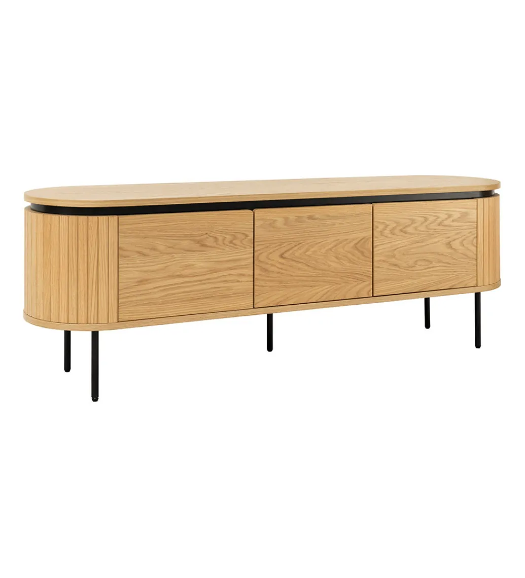 Invicta Interior - przedsprzedaż Stolik pod TV ATELIER 160 cm kolor naturalnego dębu