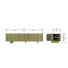WOOOD Stolik pod TV BASU 200 cm drewno sosny moss