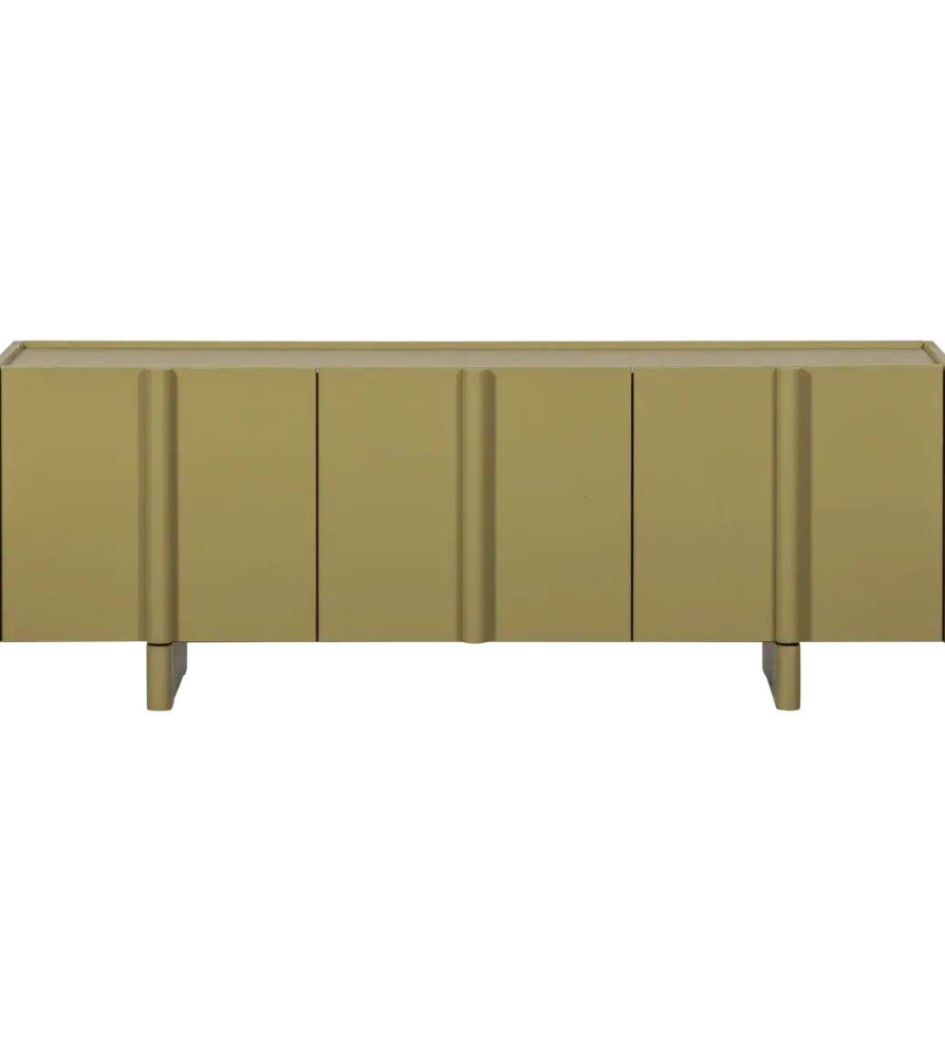 WOOOD Stolik pod TV BASU 152 cm drewno sosny moss