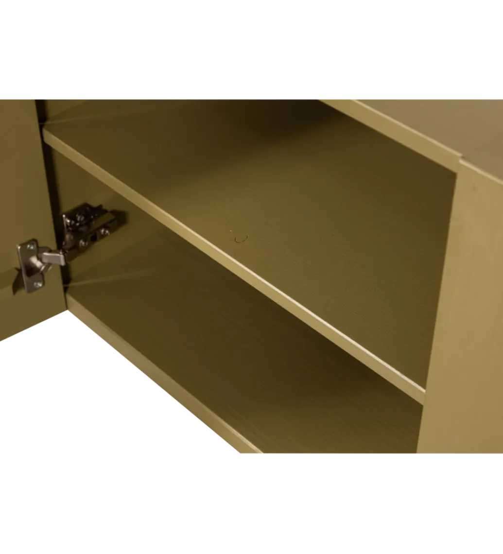 WOOOD Stolik pod TV BASU 152 cm drewno sosny moss