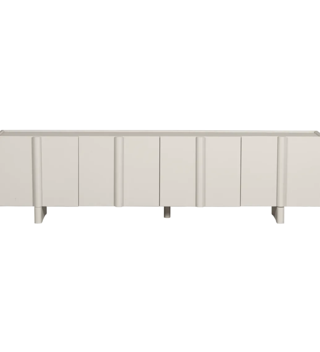 WOOOD Stolik pod TV BASU 200 cm drewno sosny dust