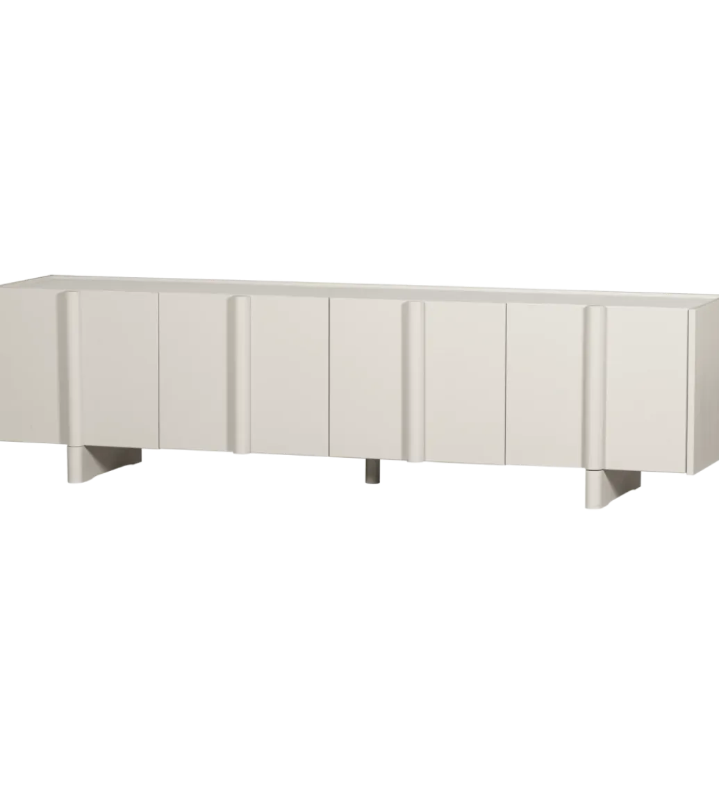 WOOOD Stolik pod TV BASU 200 cm drewno sosny dust