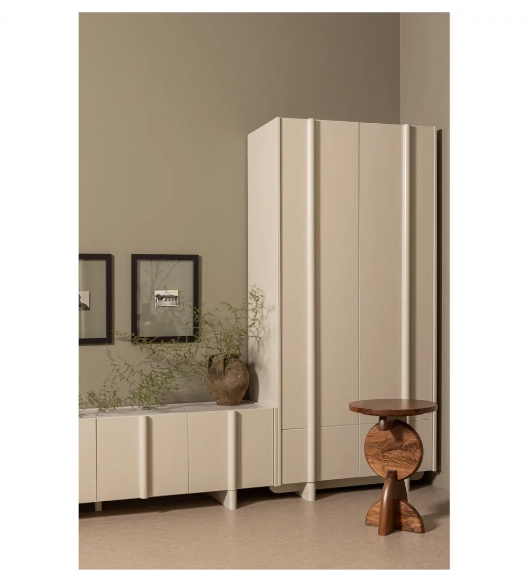 WOOOD Stolik pod TV BASU 200 cm drewno sosny dust