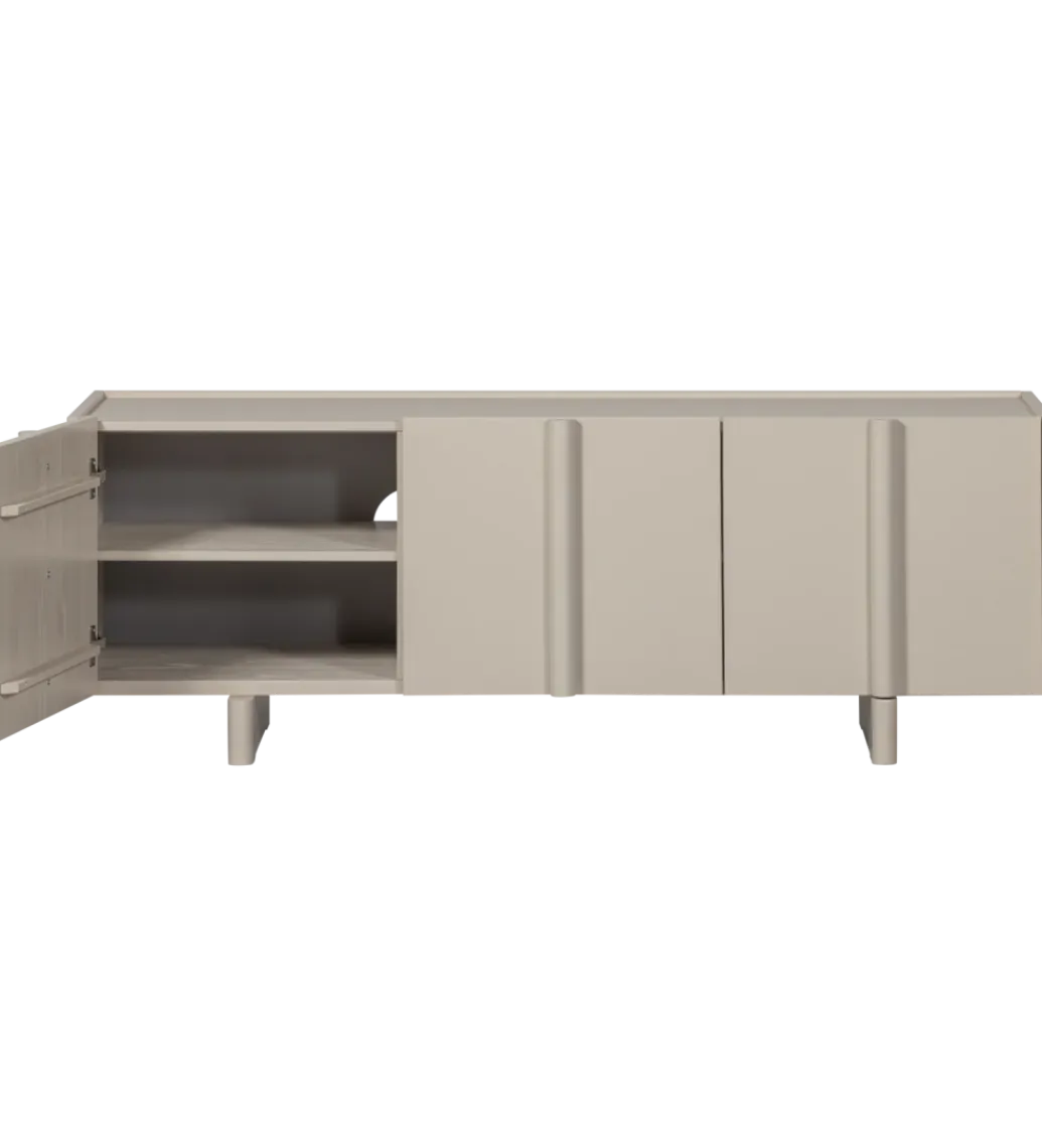 WOOOD Stolik pod TV BASU 152 cm drewno sosny dust